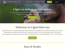 Tablet Screenshot of cigarclub.com